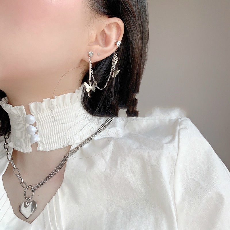 Bông tai kiểu dáng tua rua hình bướm đáng yêu thời trang dành cho nữ