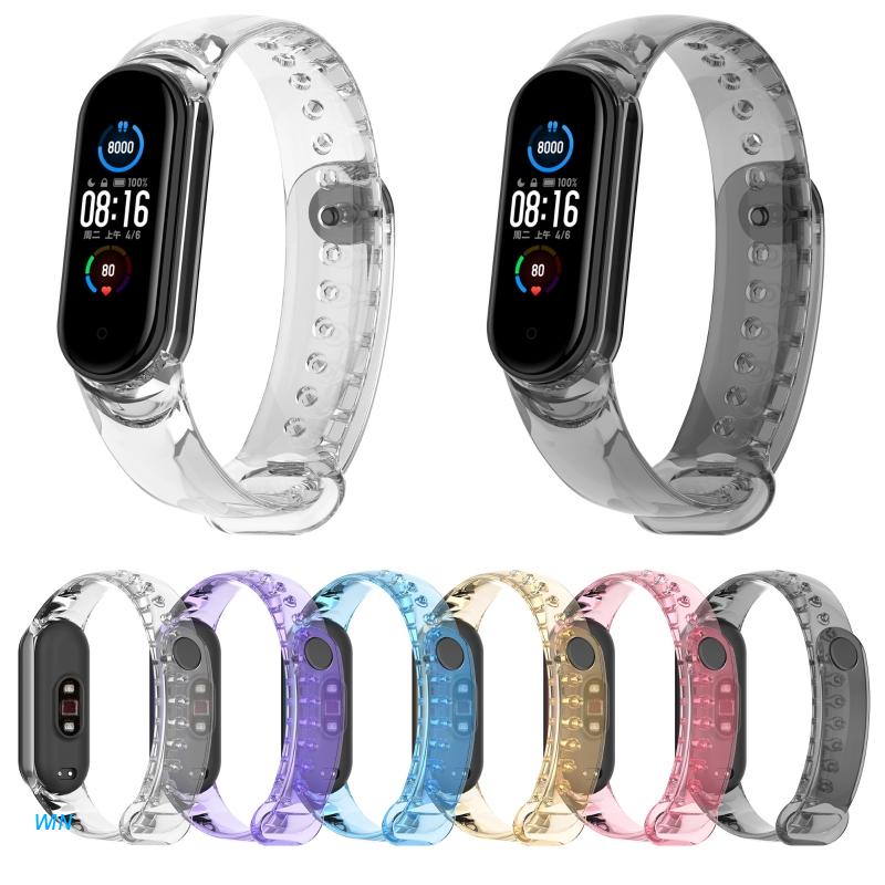 Dây Đeo Đồng Hồ Thể Thao Trong Suốt Chống Nước Chống Mồ Hôi Có Thể Điều Chỉnh Cho Xiaomi-Mi Band 5 / 6