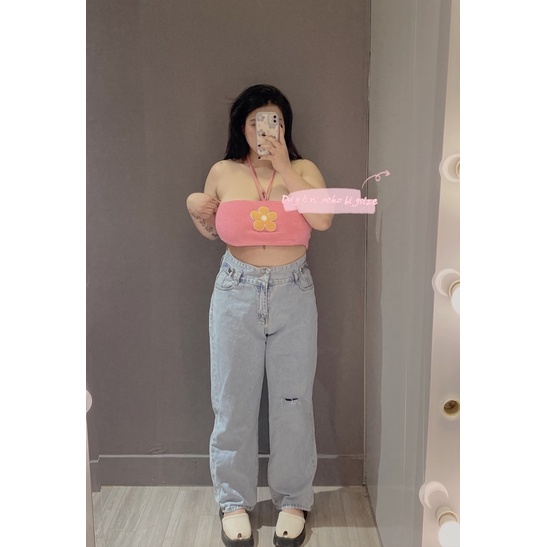 Quần jean bigsize rách đùi [Duyên Xeko Bigsize]