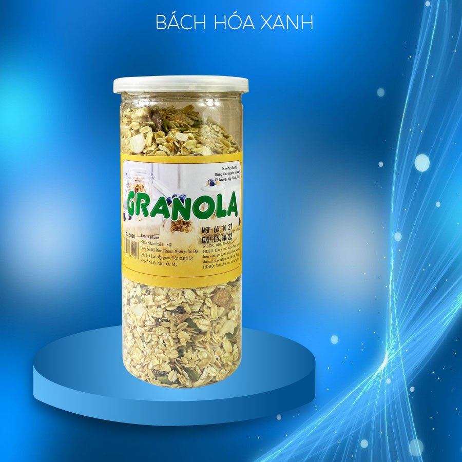 Ngũ Cốc Giảm Cân Ăn Kiêng Granola Healthy 500gr  - Dinh Dưỡng Buổi Sáng Siêu Ngon