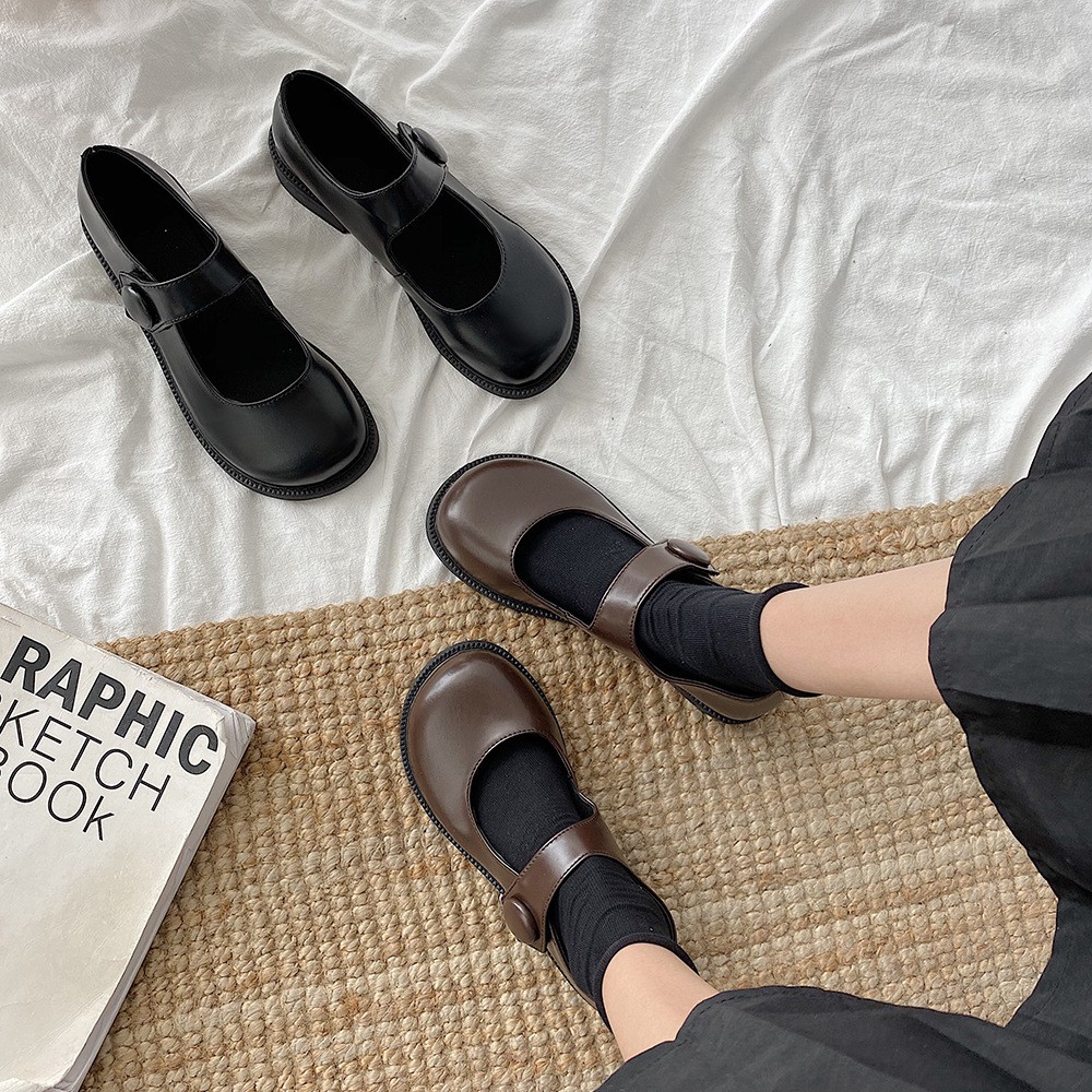 Giày búp bê mũi tròn đế mềm phong cách thời trang dễ thương cho bé gái | BigBuy360 - bigbuy360.vn