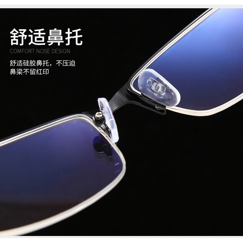 Mắt kính nửa gọng KAIWENLOVE chống tia bức xạ phong cách cổ điển thời trang cho nam và nữ