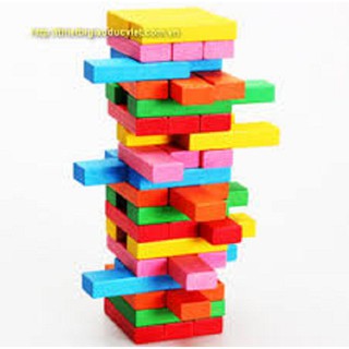 BỘ ĐỒ CHƠI RÚT GỖ (48 THANH – 6 MÀU)