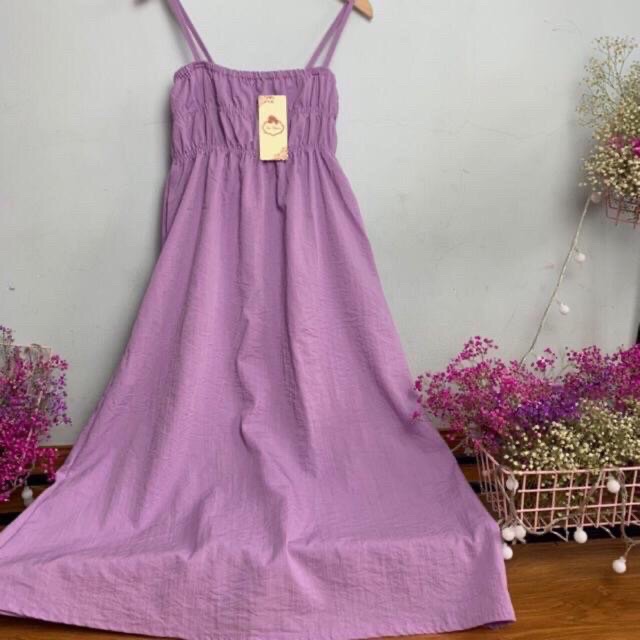 váy 2 dây đi biển chun 3 vòng ngưc chất đũi xước | BigBuy360 - bigbuy360.vn