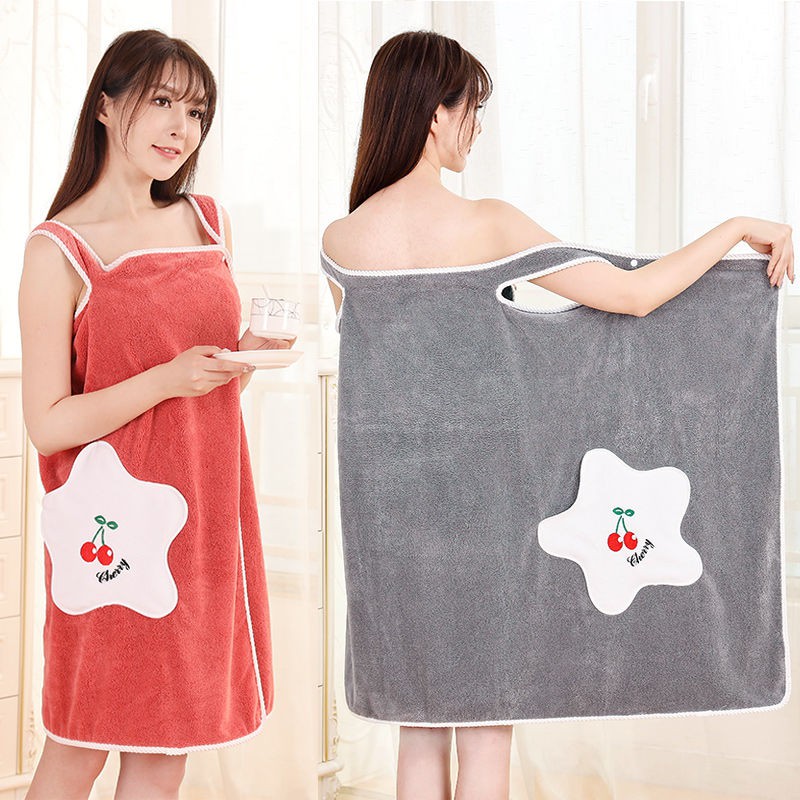 Khăn tắm đeo được Váy tắm nữ người lớn dạng ống ôm ngực nữ sinh phiên bản hàn quốc dễ thương và gợi cảm hơn chất cotton