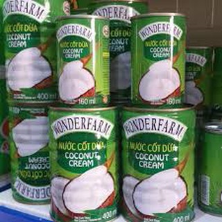 Nước Cốt Dừa Wonderfarm Coconut Cream Lon 400ml