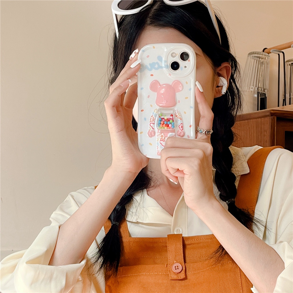 Ốp Điện Thoại TPU Mềm Họa Tiết Hoạt Hình Ba Chiều IMD Cho iphone Case 14 Pro Max 13 Pro Max 12 Pro Max