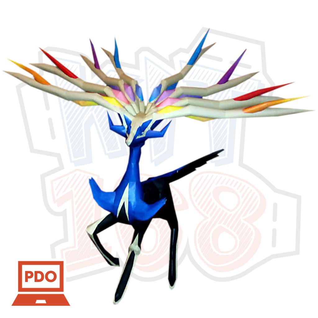 Mô hình giấy Pokémon Xerneas