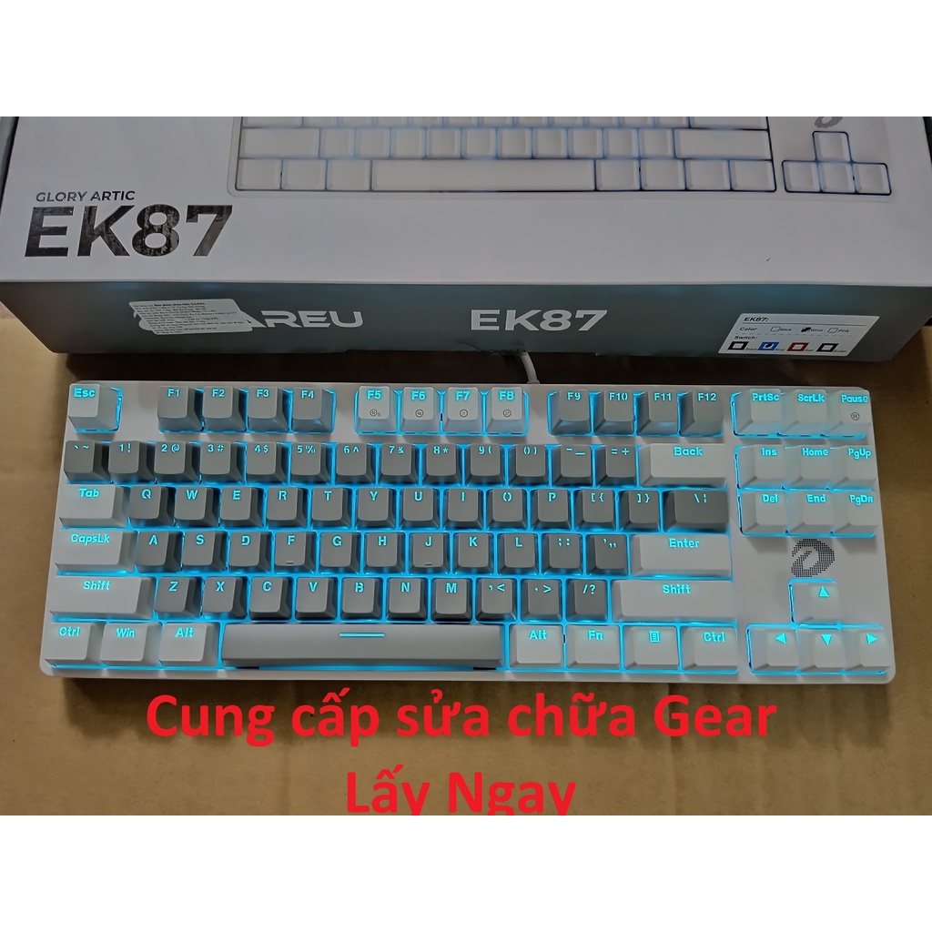 Bàn phím cơ Dareu EK87 keycap nhiều màu