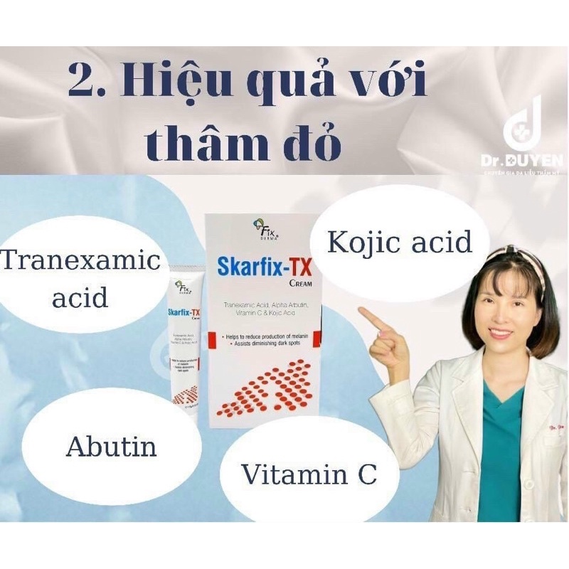 Kem Skarfix-Tx Mờ Nám, Giảm Thâm 15g Kem dưỡng da skafix chính hãng 15g