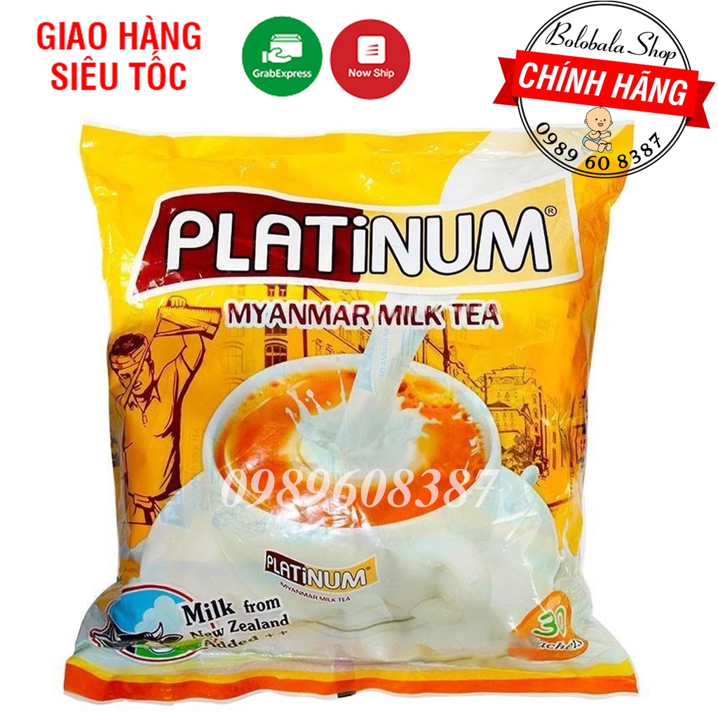 Trà sữa Platinum Myanmar Milk Tea 630gram (30 gói x 21g)