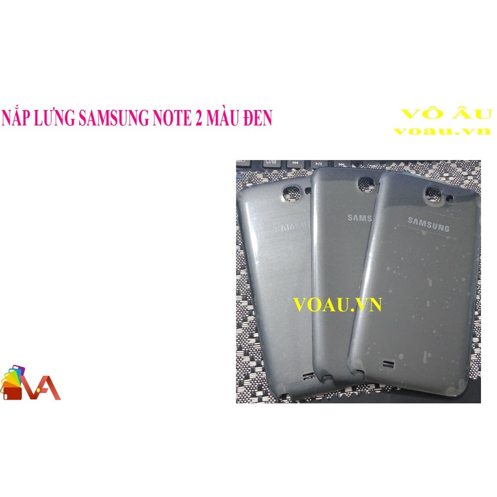 NẮP LƯNG SAMSUNG NOTE 2 MÀU ĐEN