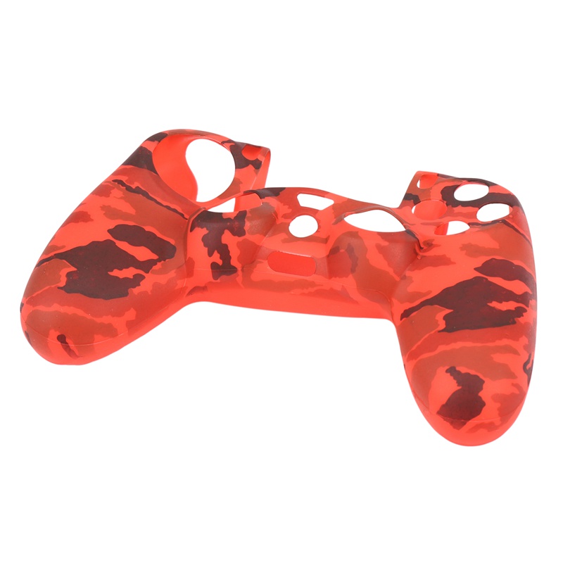 Ốp Silicon In Họa Tiết Màu Đỏ Cho Tay Cầm Chơi Game Sony Ps4 / Slim / Pro Dualshock 4 Controller X 1 (Red) Pro X 8