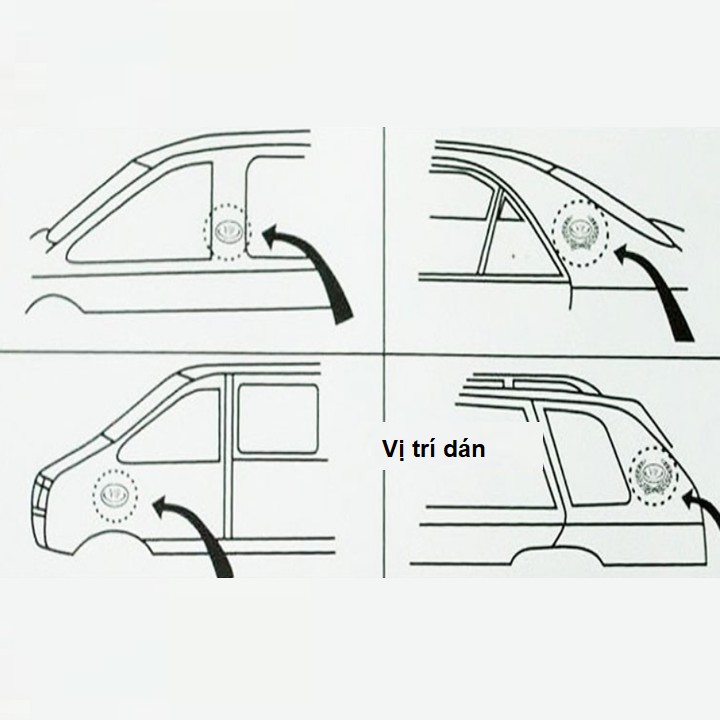 Bộ 2 logo bông lúa thương hiệu các hãng xe Motors dán xe hơi, ô tô: toyota-hyundai-ford-mazda-kia-mitsubishi-honda-vip