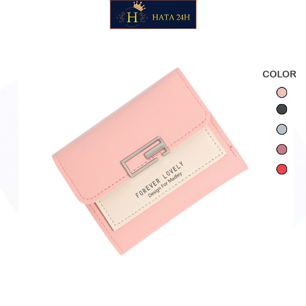 Ví Ngắn Nữ Mini FOREVER YOUNG Khóa Cách Điệu V198 Cực Hot