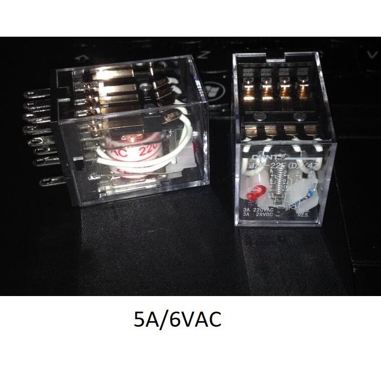 Rơ le relay trung gian 5A JZX22F-2Z (8 chân dẹt nhỏ) và 3A JZX22F-4Z (14 chân) Chint