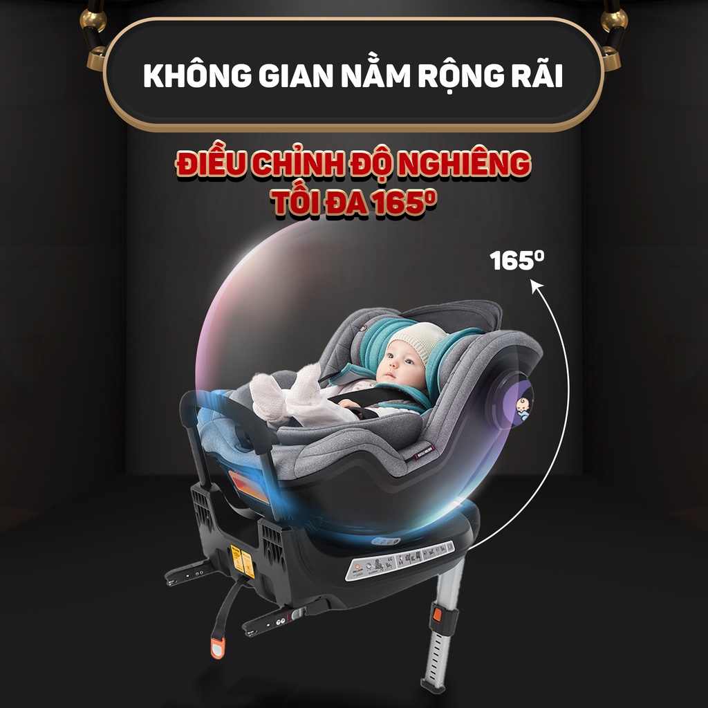 Ghế ngồi ô tô CHILUX SAFE 360 cao cấp cho bé sơ sinh - An toàn, tiện lợi đồng hành cùng bé trên mọi nẻo đường