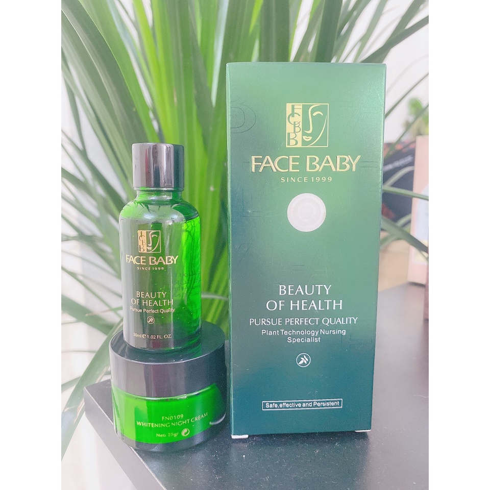 Kem FaceBaby xanh set 2 Chính hãng