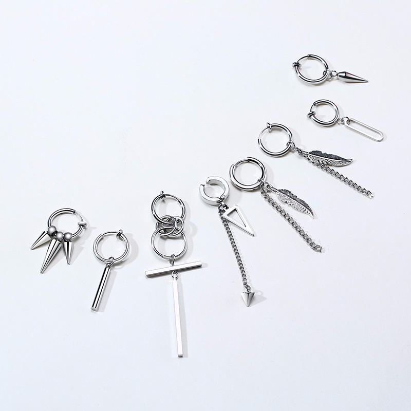 Khuyên tai RINHOO FRIENDSHIP bằng thép không gỉ cá tính dành cho nam