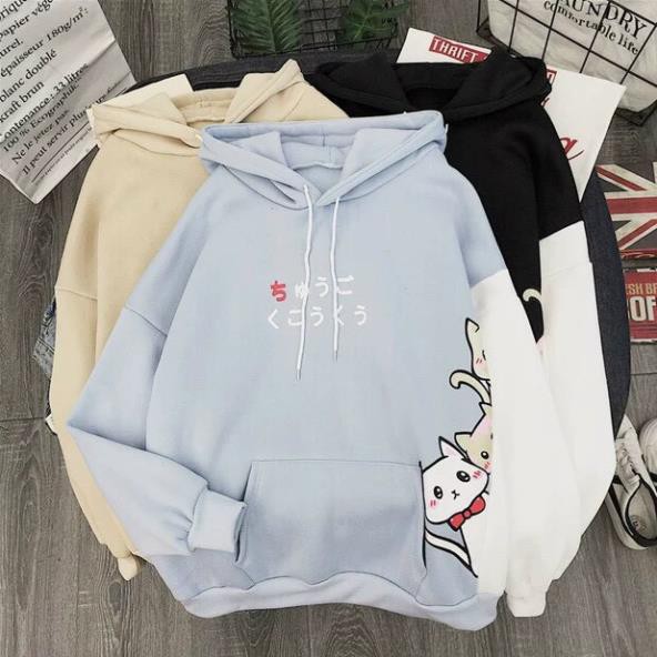 Áo khhoác HOODIE in 3 con mèo siêu CUTE | BigBuy360 - bigbuy360.vn