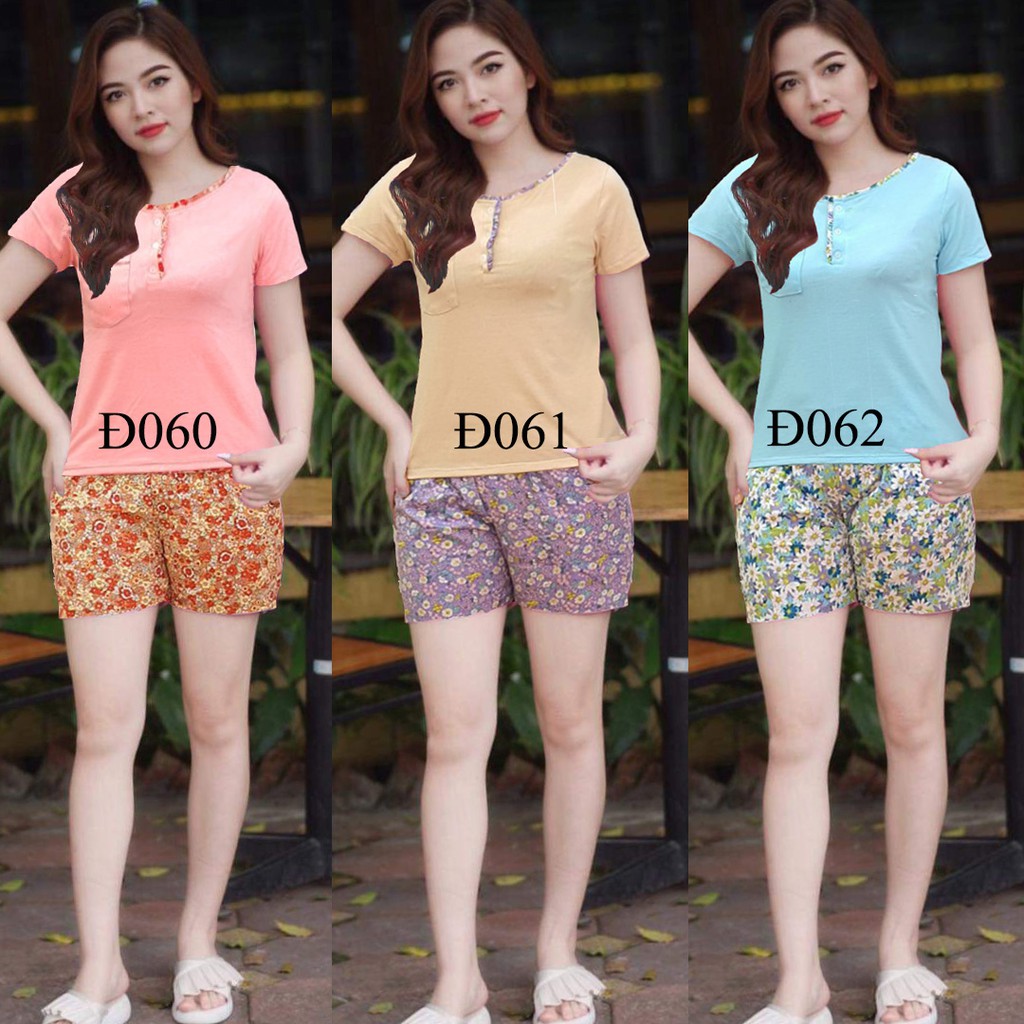 ĐỒ BỘ MẶC NHÀ, QUẦN ÁO NỮ MẶC Ở NHÀ MẪU QUẦN KATE ÁO COTTON CO GIÃN 4 CHIỀU