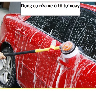Chổi rửa xe ô tô thông minh tự xoay kèm 10m ống TPE