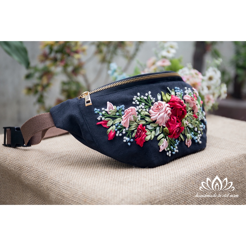 Túi bao tử thêu ruy băng mới lạ, quà tặng siêu độc