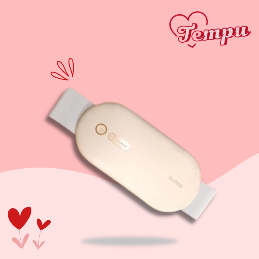 Máy massage bụng kinh, đai chườm nóng bụng kinh BUMAS BU01, đai massage bụng