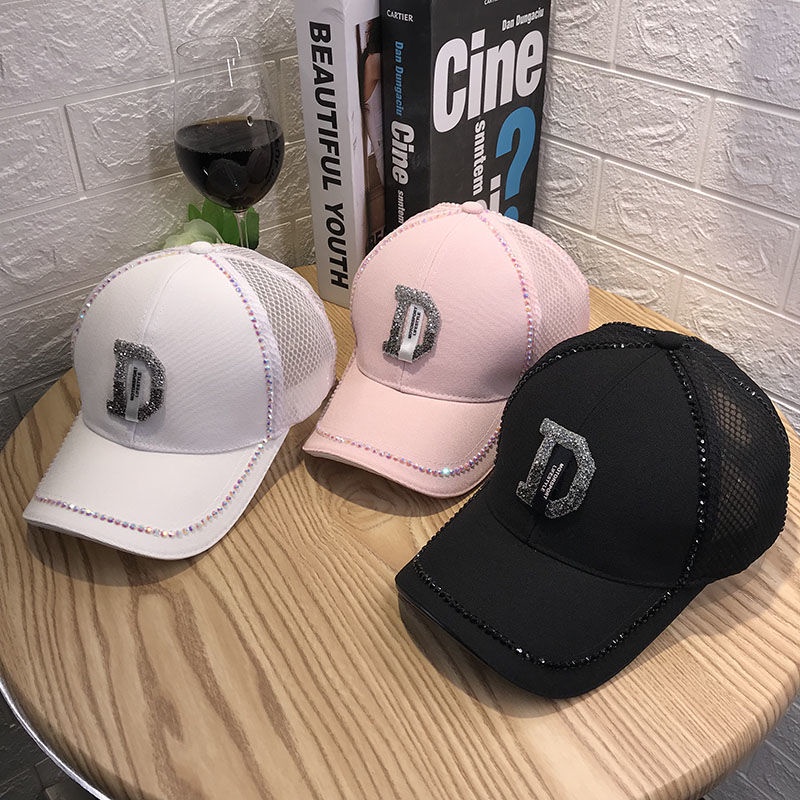 Mũ Lưỡi Trai Đính Hạt Lấp Lánh Thời Trang Cho Nữ