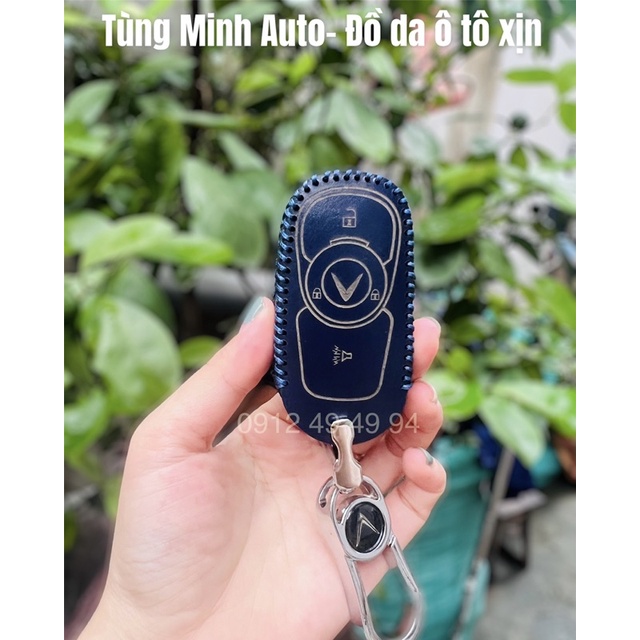 Bao da chìa khoá Vinfast Fadil bản độ lên star - top da thật 100%