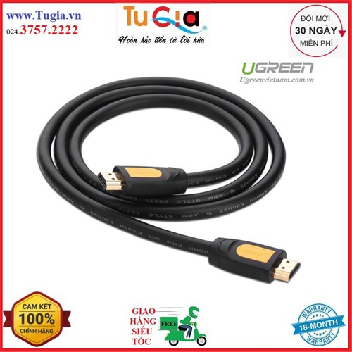 Cáp HDMI 1.4 Ugreen 10128 1,5m - Hàng Chính Hãng