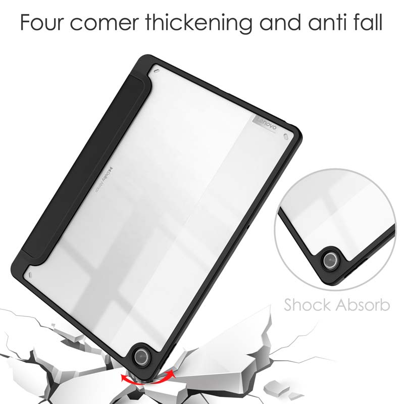 Bao Da Máy Tính Bảng Trong Suốt Dễ Thương Chống Nứt Cho Lenovo Tab M10 Plus Gen 3 TB-125F TB-128F Xiaoxin Pad 2022 10.6 inch Giá Đỡ
