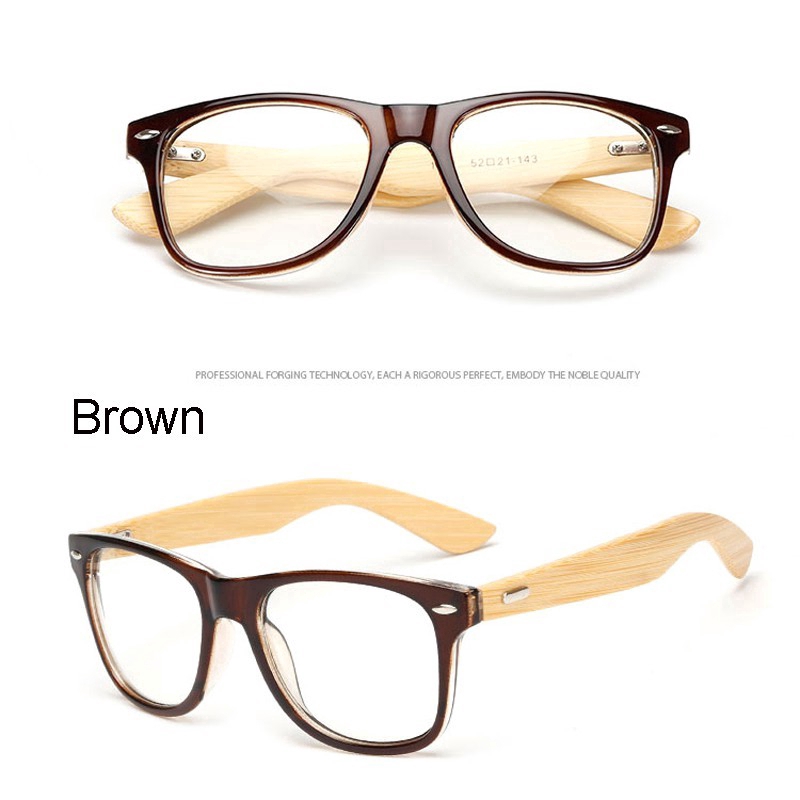 Mắt kính tròn gọng gỗ phong cách cổ điển cho nam và nữ | BigBuy360 - bigbuy360.vn