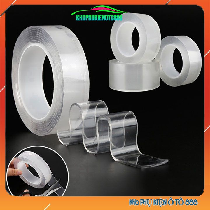 Băng dính trong suốt 1 mặt đa năng chống thấm dài 3 mét rộng 2cm/3cm/5cm