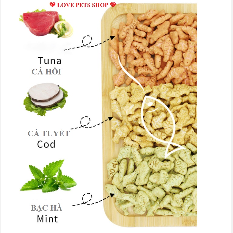 BÁNH THƯỞNG CHO MÈO VỊ CỎ CATNIP - LOVE PETS SHOP