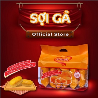 Bánh trứng muối sợi gà ăn nhẹ bổ dưỡng