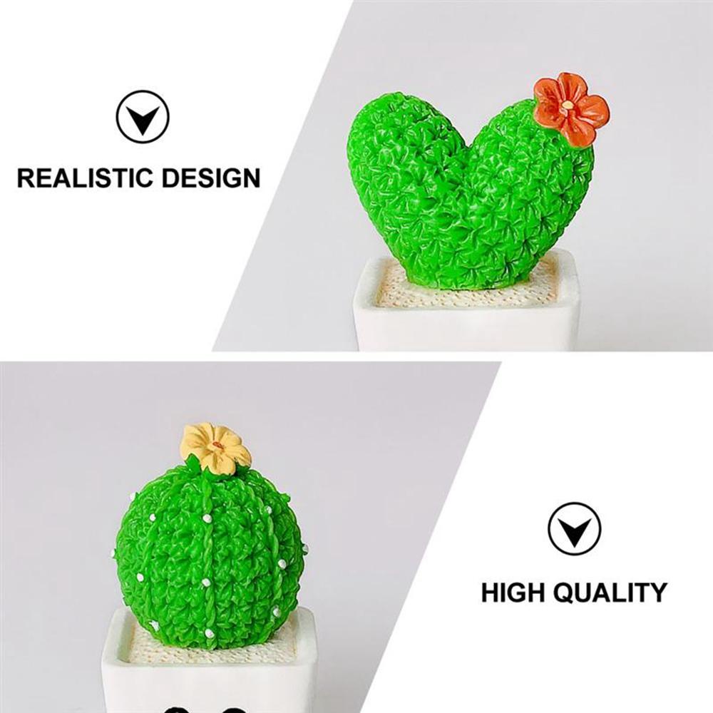 Cây Xương Rồng Bằng Nhựa Resin Trang Trí Xe Hơi