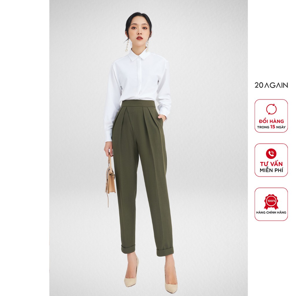 Áo Sơ Mi Cổ Đức 20AGAIN, form basic cá tính ASA1661
