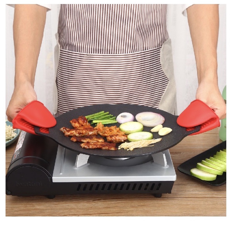 (Có sẵn) Chảo đá nướng không cần dầu Hàn Quốc - QT4030