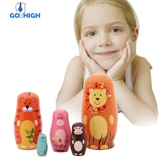 Bộ 5 búp bê Nga Matryoshka bằng gỗ