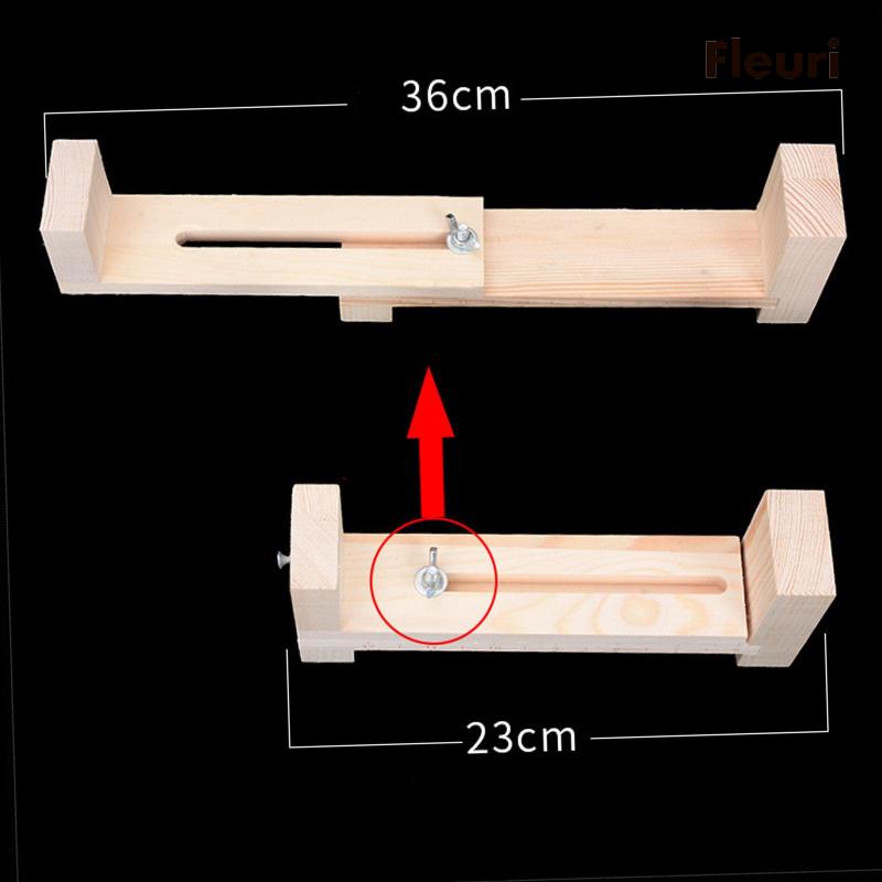 [Fleurir] Dụng Cụ Làm Móc Khóa / Dây Dù Bện Bằng Gỗ