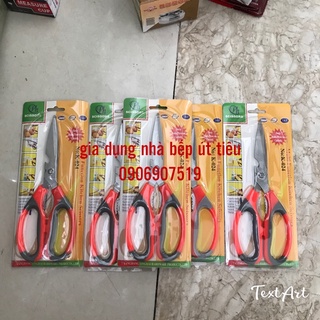Kéo nhựa đa năng cán đỏ siêu bén
