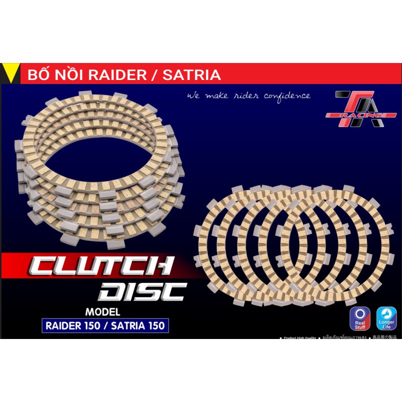 [ COMBO 3 MÓN ] LÒ XO / BỐ NỒI / LÁ SẮT ĐỘ TA RACING RAIDER / SATRIA FI