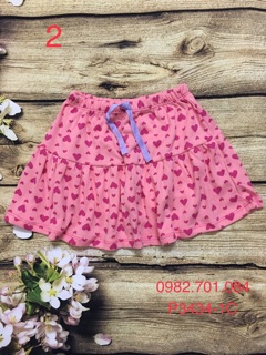 Chân váy bé gái cotton hoa