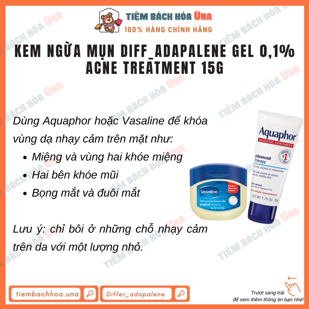 Gel giảm mụn Differi Adapalene Gel 0.1% Acne Treatment