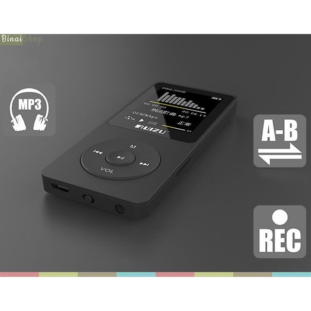 Máy nghe nhạc mp3 RUIZU X02 đen