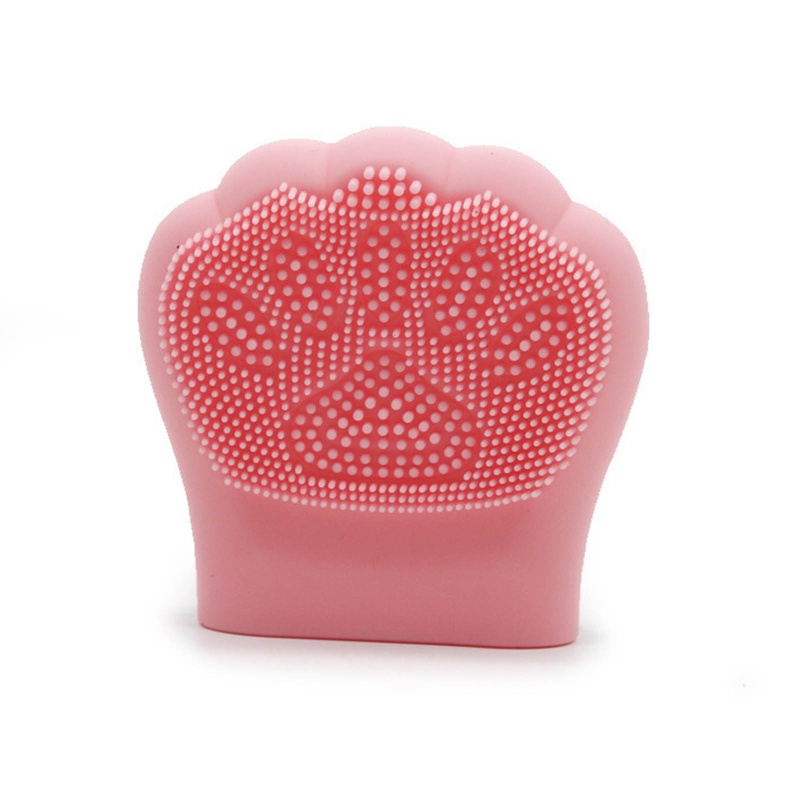 Bàn Chải Silicone Massage Làm Sạch Da Mặt Hình Chân Mèo