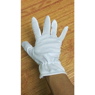 Găng tay vải cotton trắng