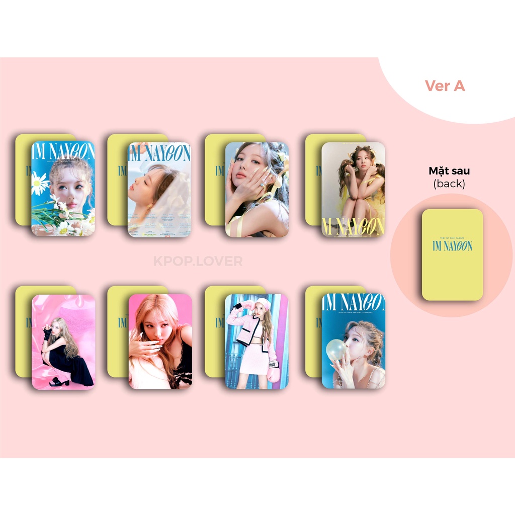 SET 8 CARD BO GÓC IM NAYEON - TWICE