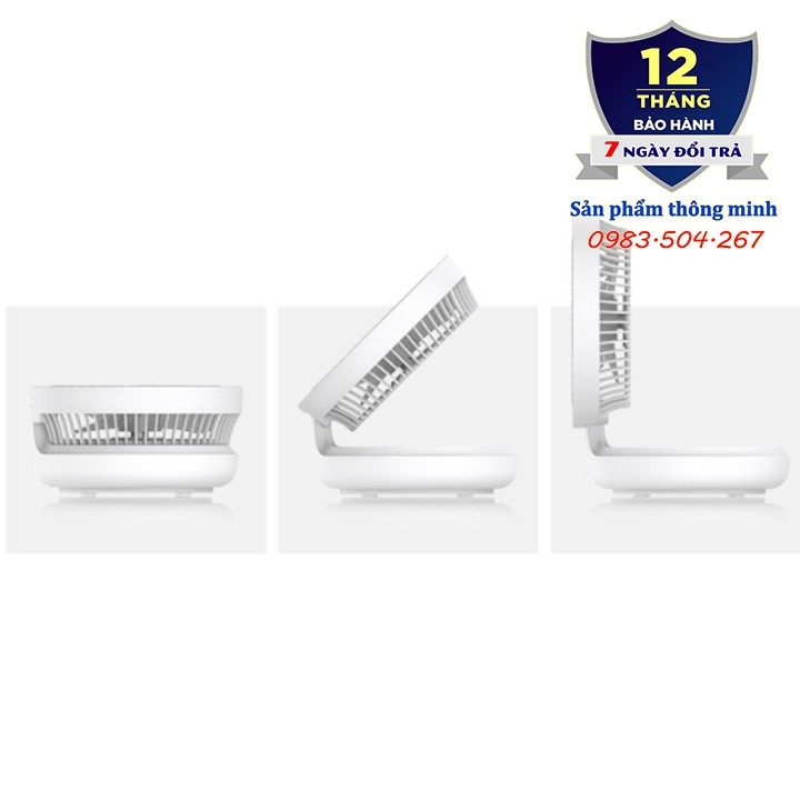 Quạt tích điện để bàn treo tường Edon E808/E813 cổng USB - dung lượng 4000 mAh, có điều khiển - sử dụng tới 8 giờ